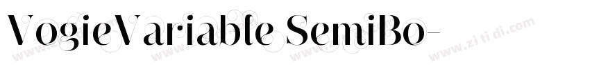 VogieVariable SemiBo字体转换